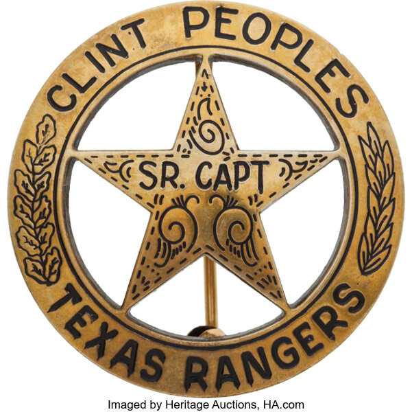 Texas Rangers Mini Badge