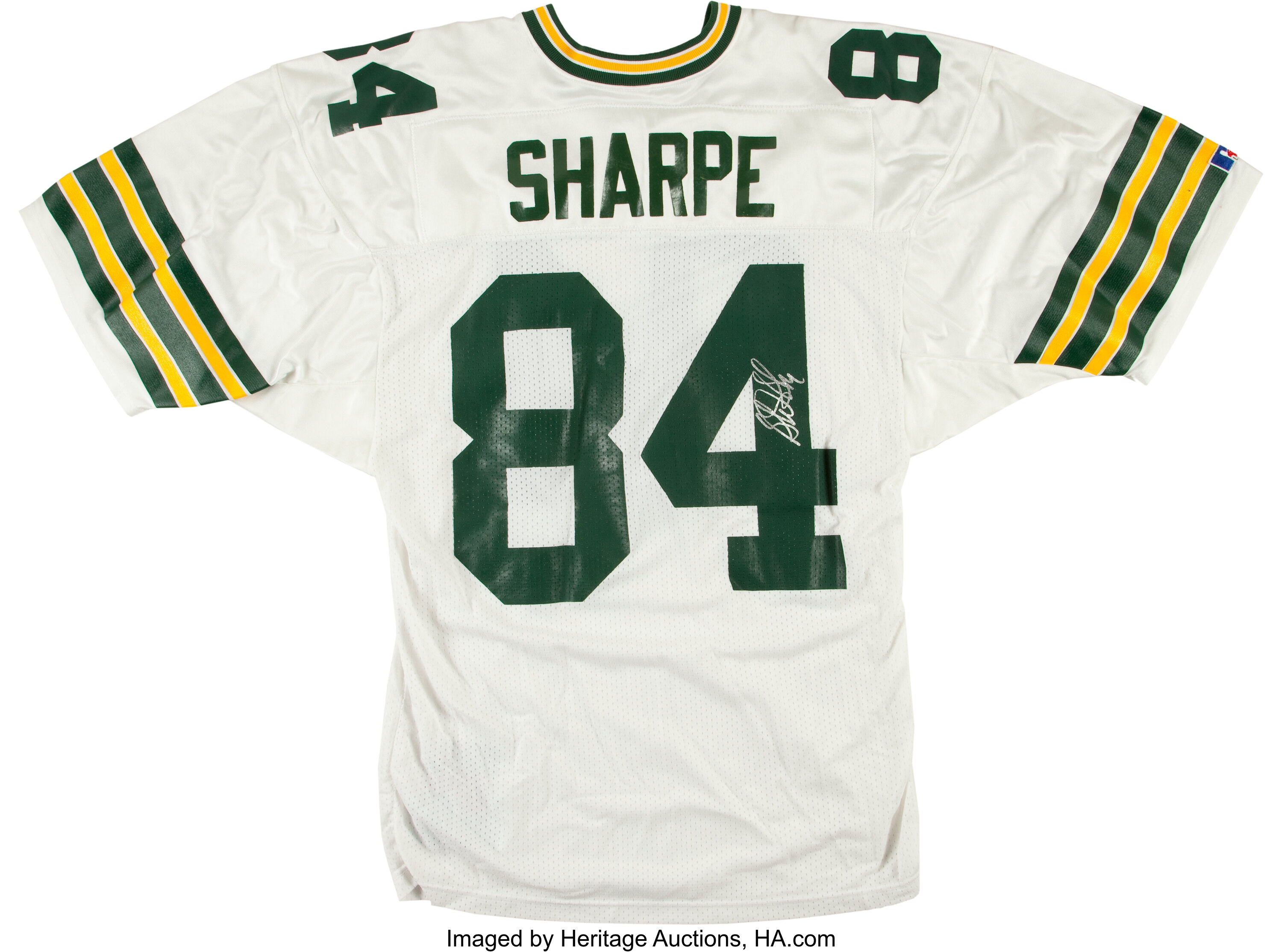 Framed Autographed/Signed Sterling Sharpe 33x42 Green Bay Green Jersey –  Super Sports Center