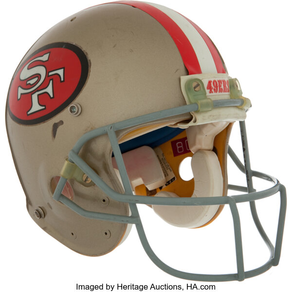 Lot Detail - Jerry Rice San Francisco 49ers Game-Used and Signed Helmet