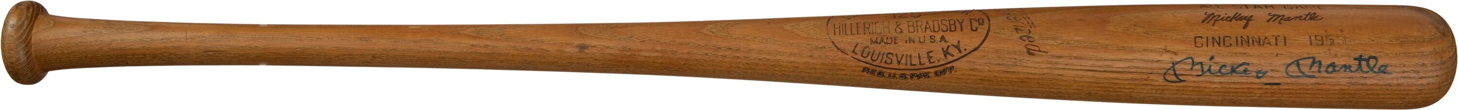 Lot Detail - RECENTLY DISCOVERED 1968 MICKEY MANTLE GAME USED LOUISVILLE  SLUGGER BAT - PSA/DNA GU 8 - THE MICK'S FINAL SEASON!