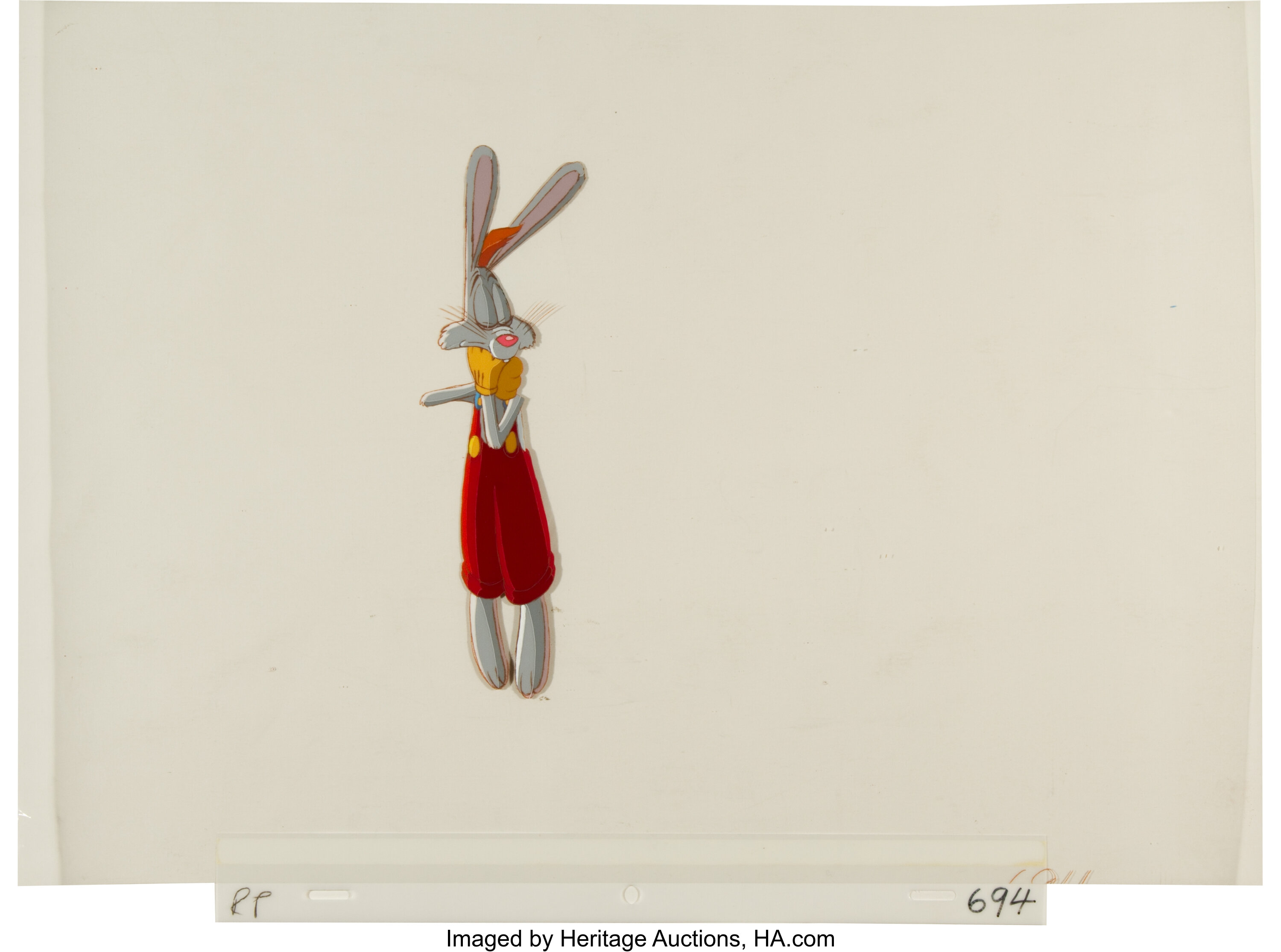 Roger Rabbit Production Cel Animation Art (Disney, 1989).... | Lot ...