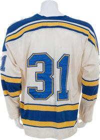 St. Louis Blues Black #27 Game Used White Jersey DP12340