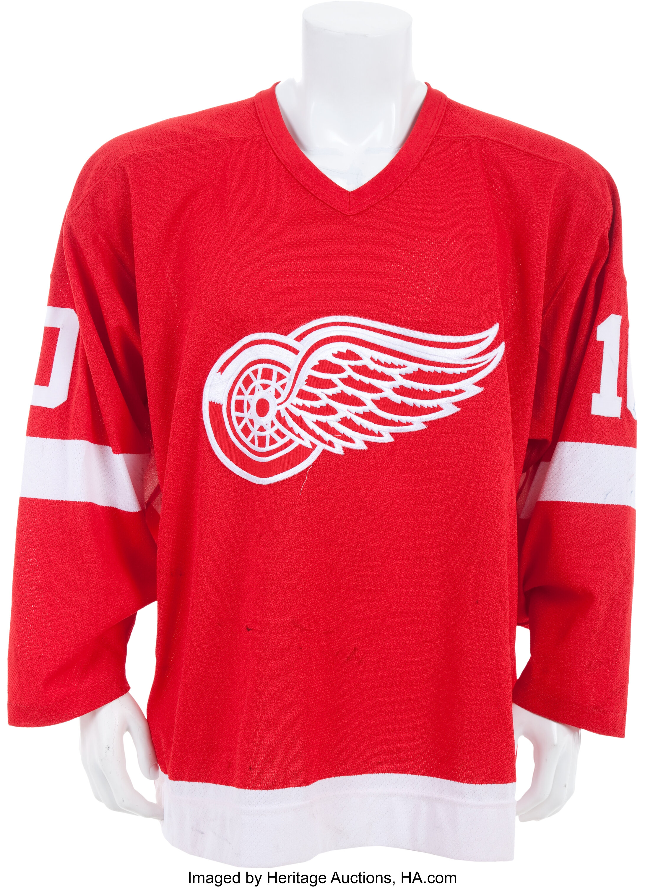 1991-92 Gerard Gallant Game Issued Detroit Red Wings Jersey