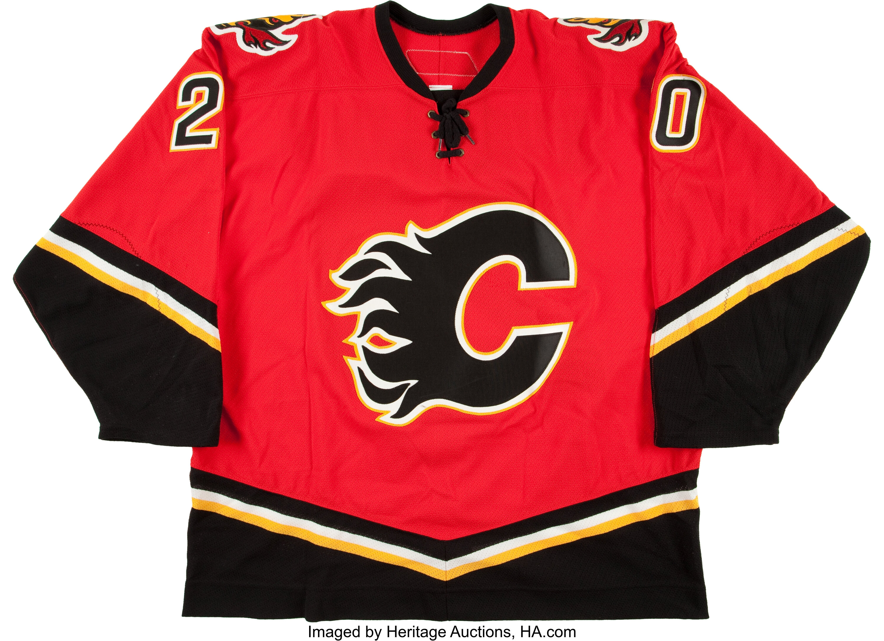 2006-07 Kristian Huselius Game Worn Calgary Flames Jersey. , Lot #41149