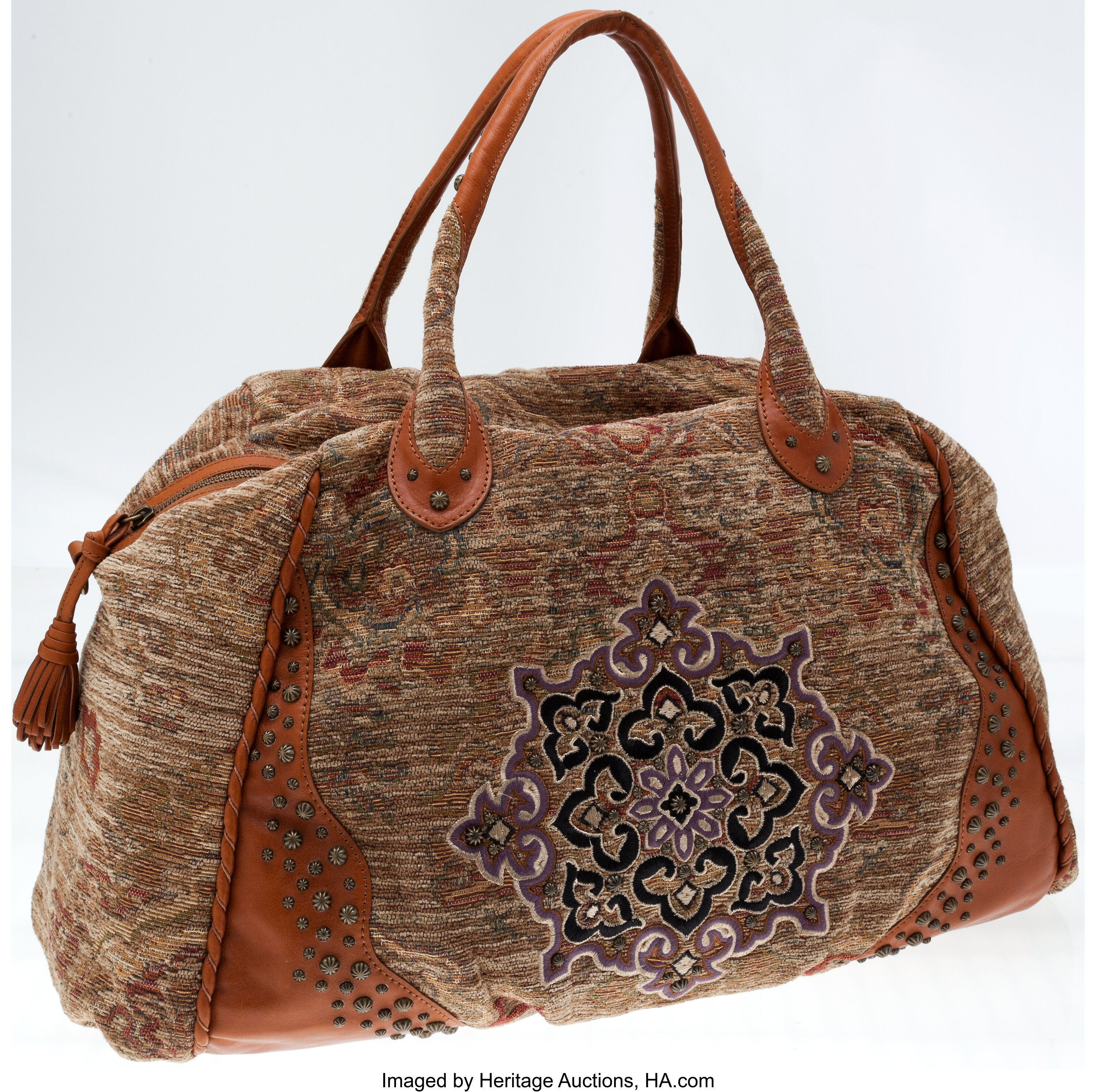 Heritage Vintage: Isabella Fiore Large Carpet Duffel Bag