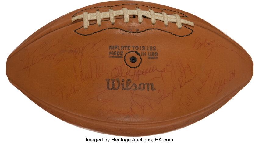 1976 Oakland Raiders Team Signed Football - Super Bowl Championship, Lot  #82860