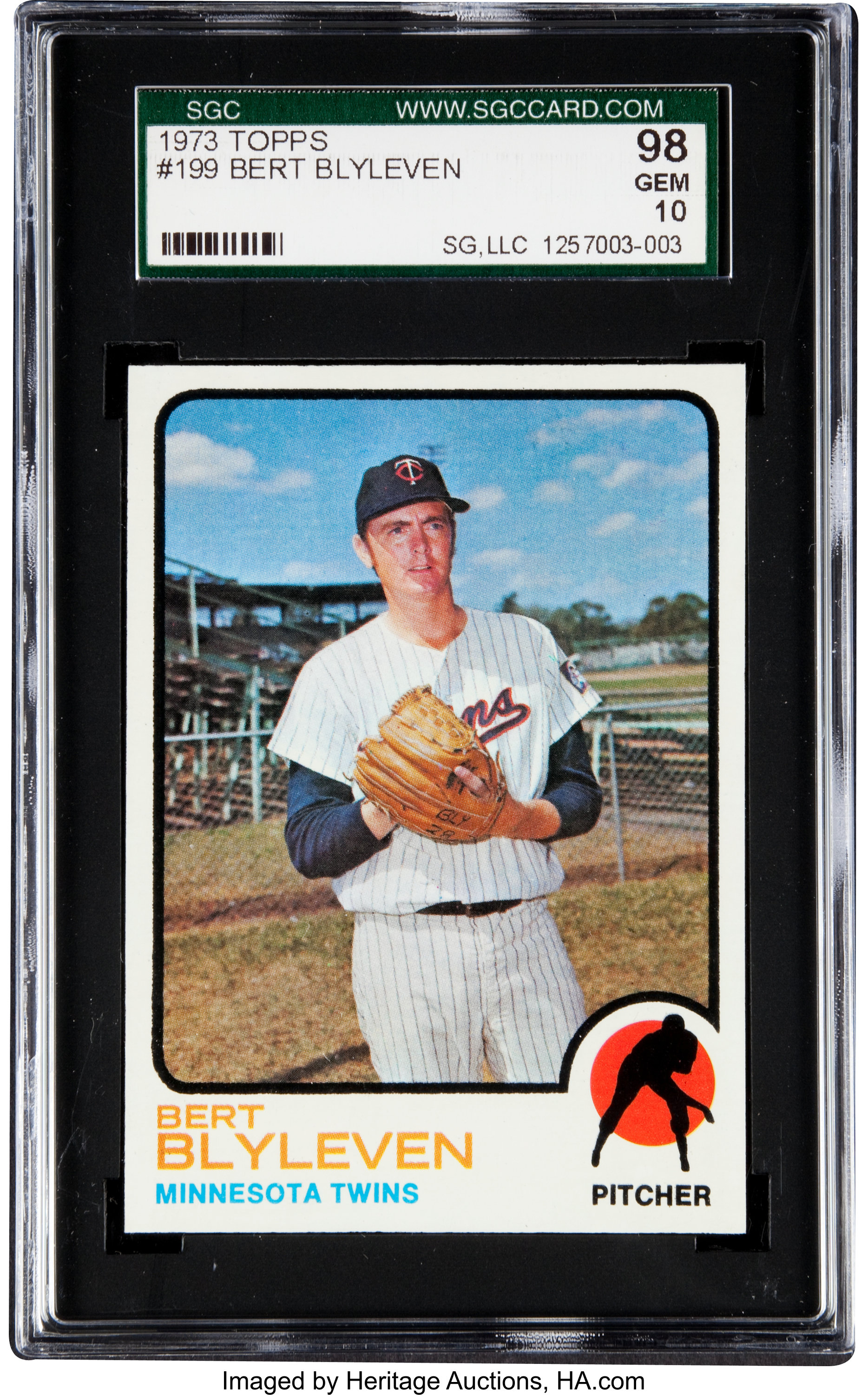 1973 Topps Bert Blyleven #199 SGC 98 Gem Mint 10 - Pop One of One!, Lot  #80636