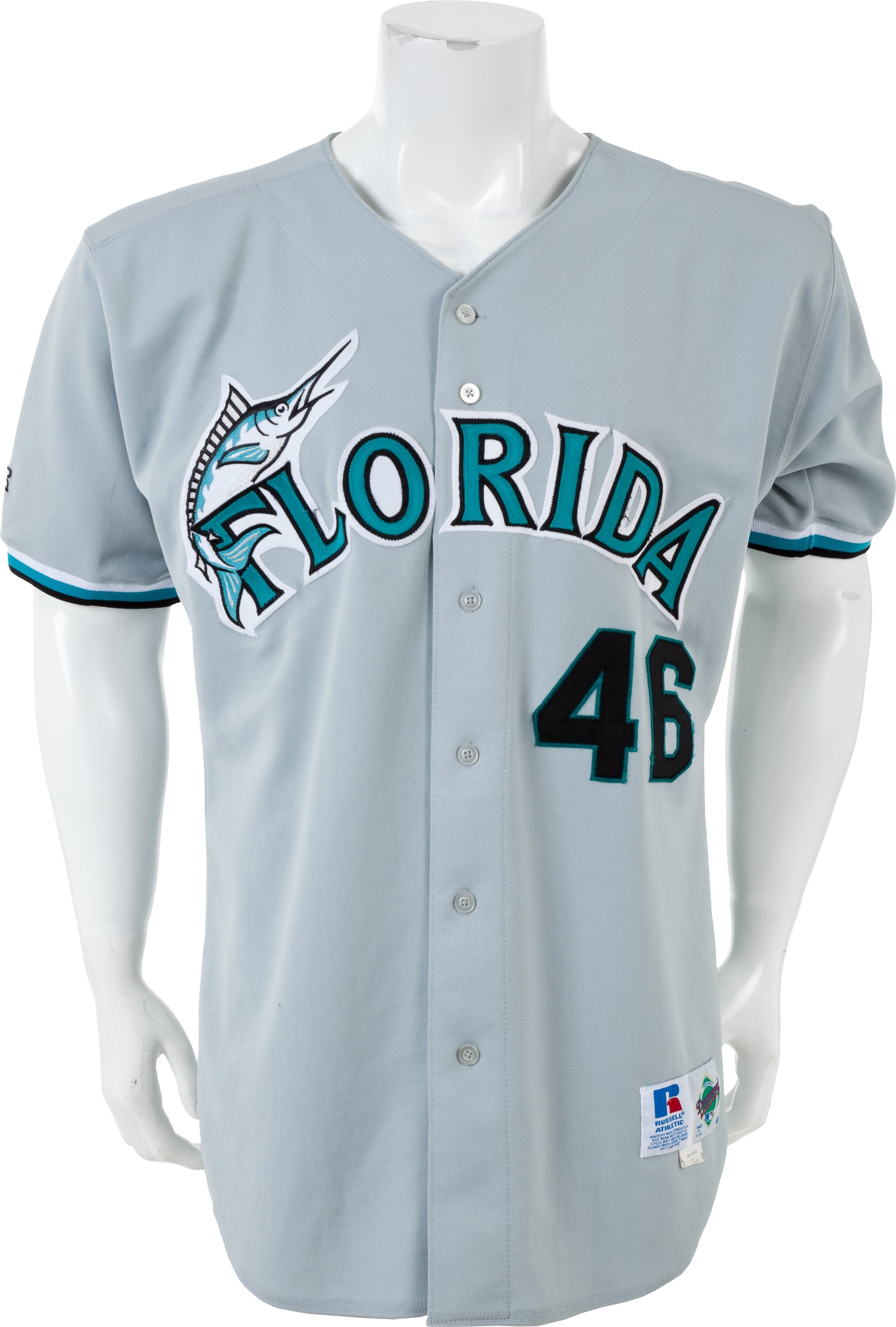 1994-02 Florida Marlins Blank Game Issued Blue Jersey BP ST 52 DP07489