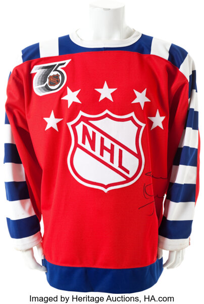 1990 Steve Yzerman NHL All-Star Game Worn Jersey. Earning a