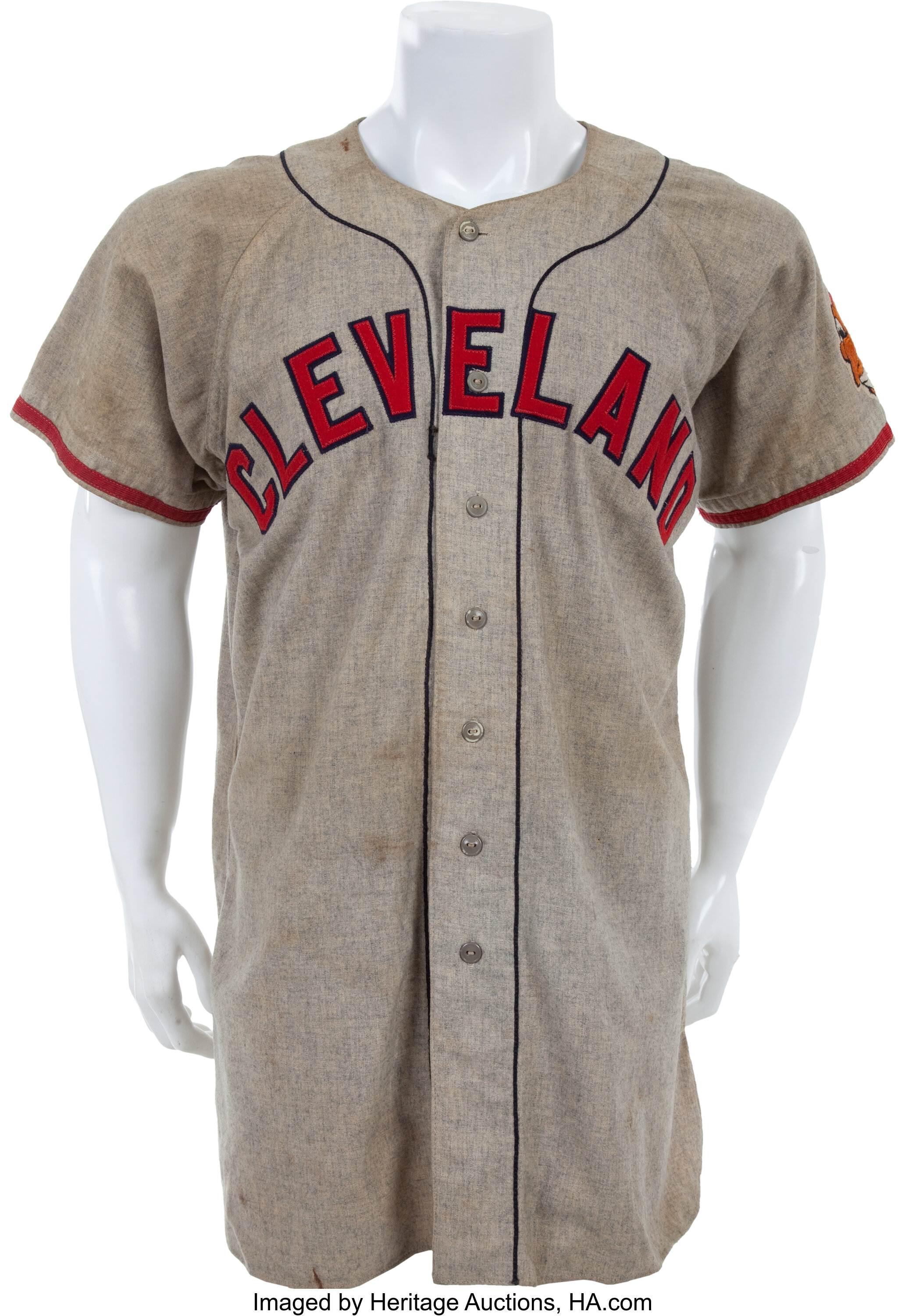 Cleveland Indians Blank Game Issued Navy Jersey 50 DP06594