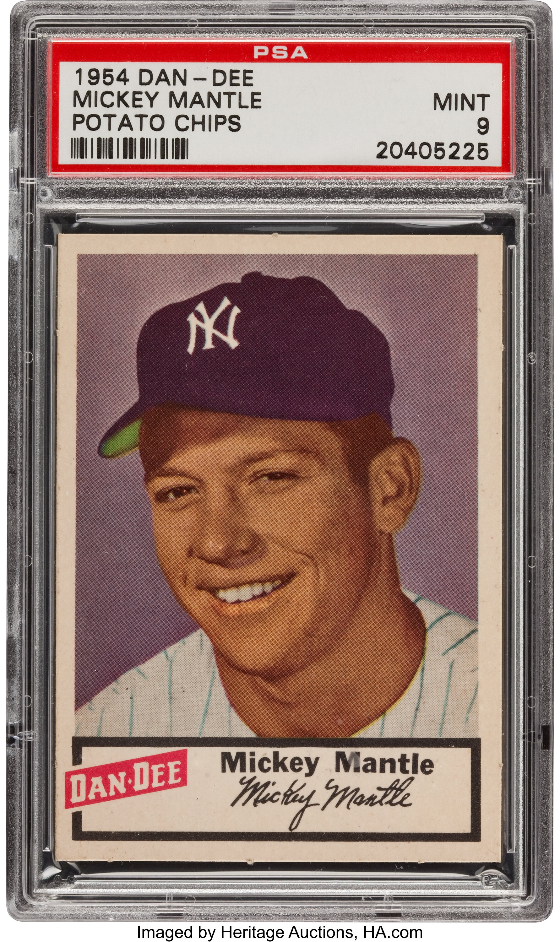 Mickey Mantle 1954 Topps Card Archival Print