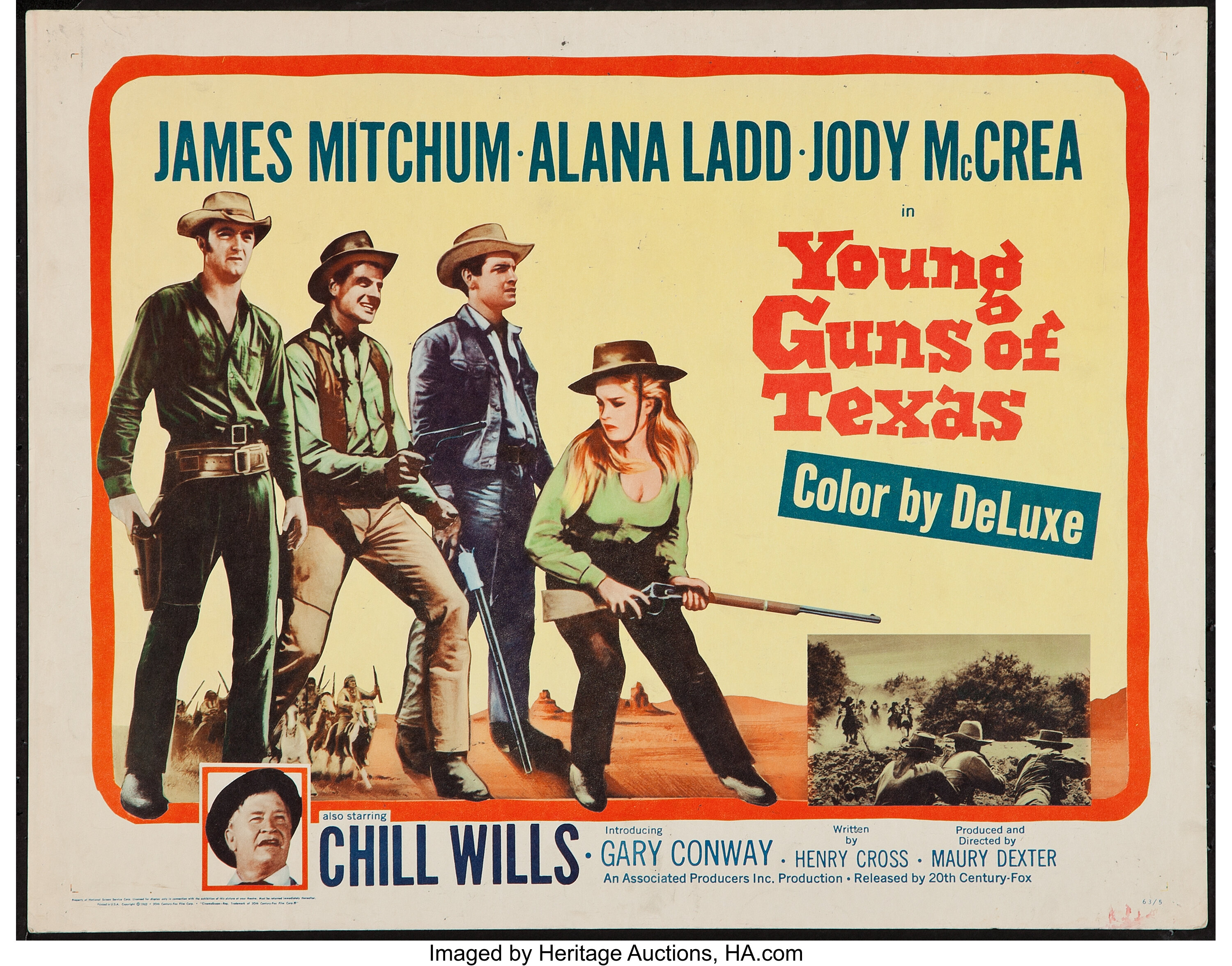 Young Guns Of Texas And Others Lot th Century Fox 1963 Half Lot Heritage Auctions