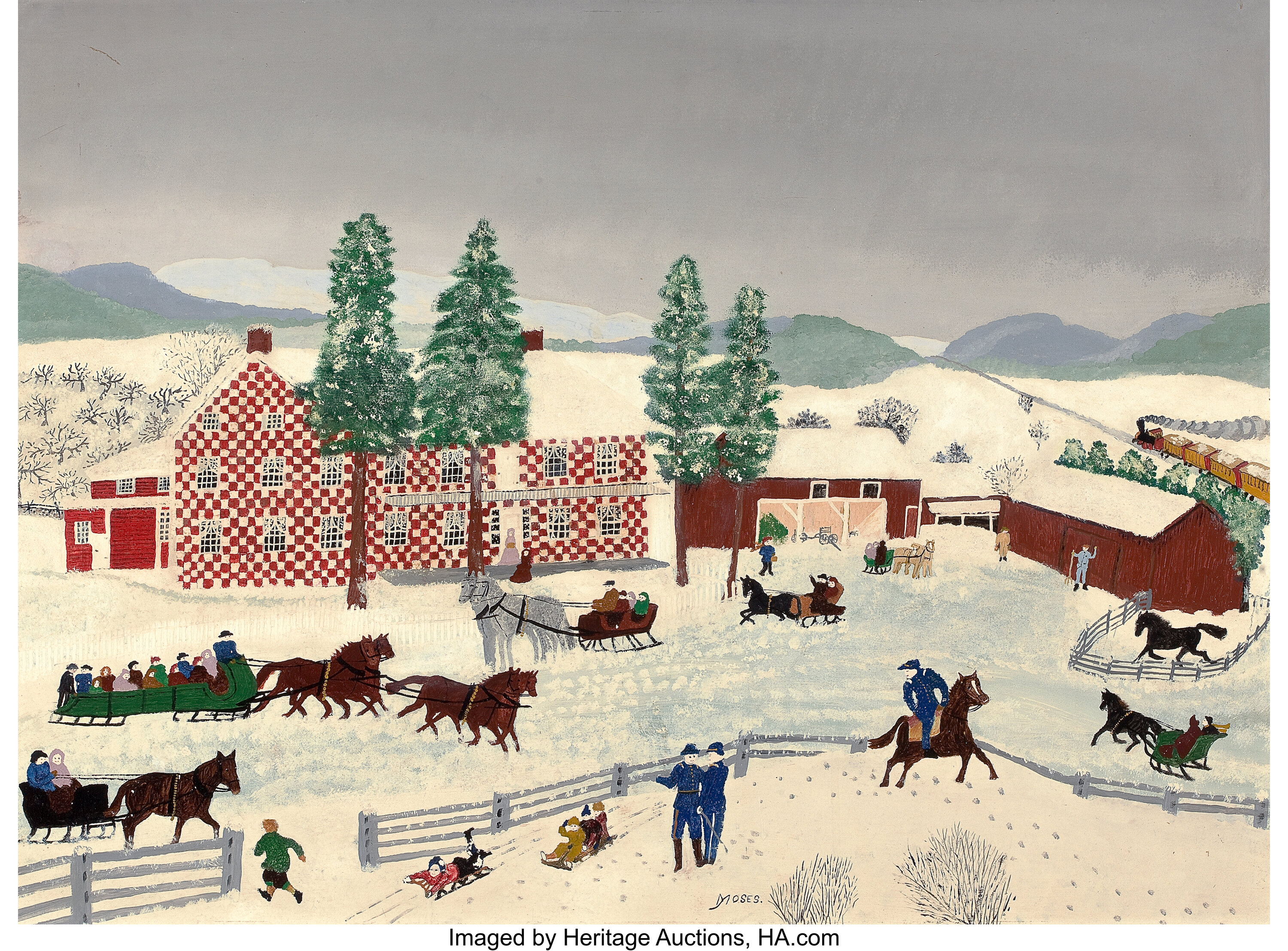 Grandma moses картины