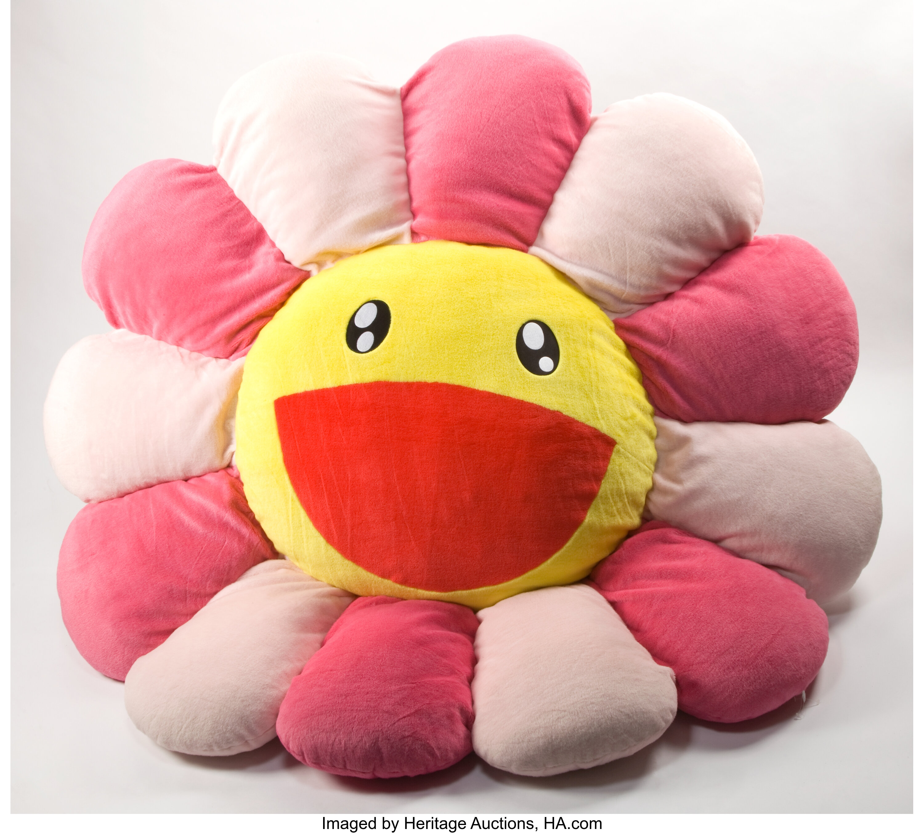 Takashi Murakami Large Pink Flower Cushion Original