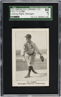 1921 E121 American Caramel Series of 80 Ty Cobb (Looking Right