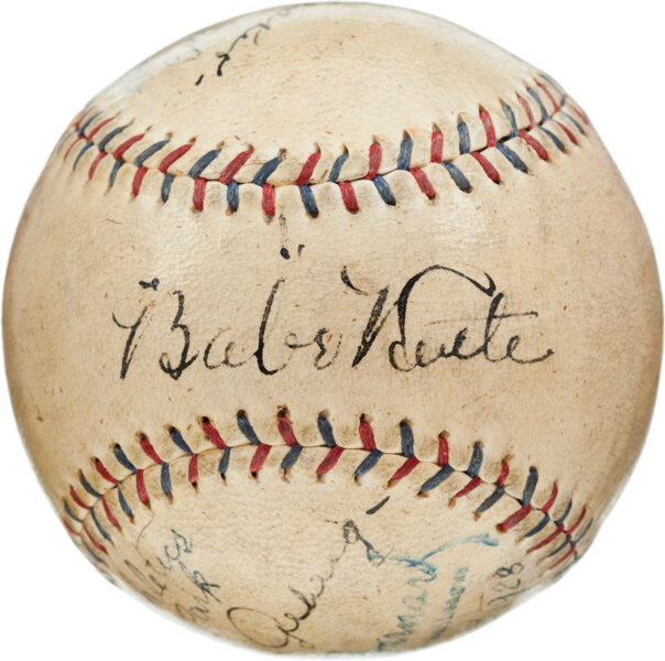 Signed Ty Cobb home-run ball starring at Grey Flannel auction