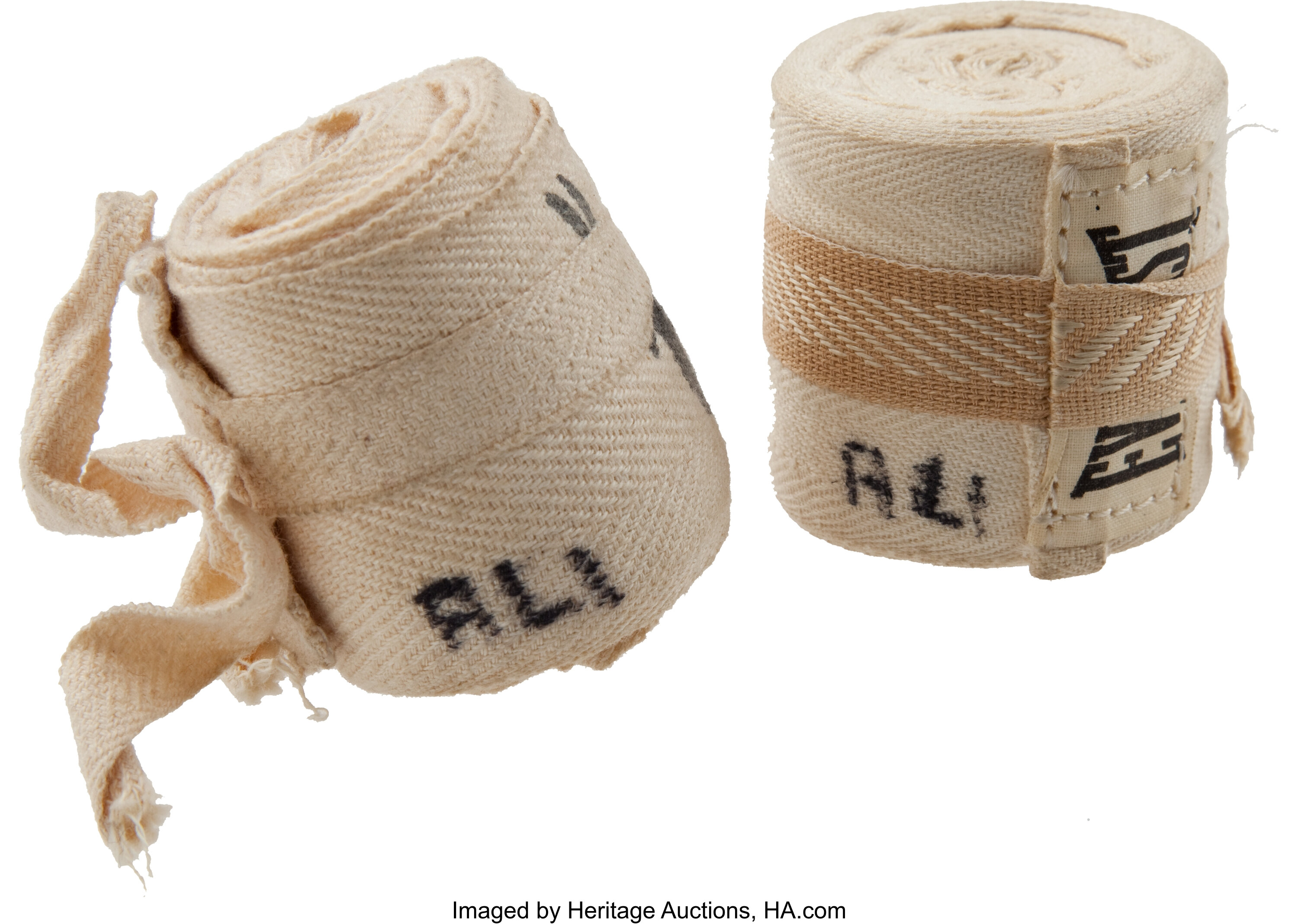 1970's Muhammad Ali Training Worn Hand Wraps.... Boxing | Lot #81232 ...