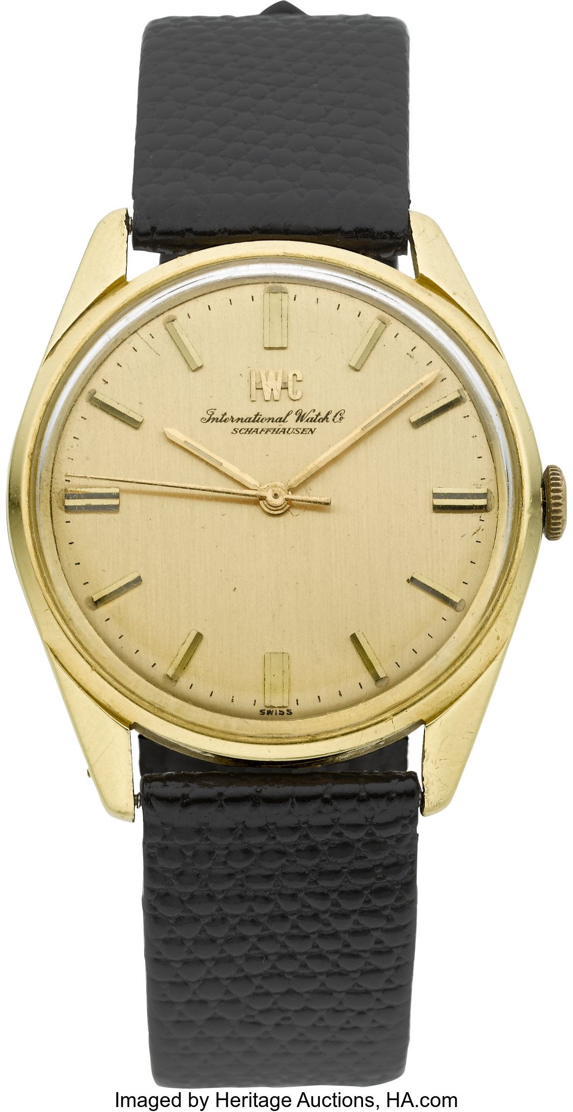 International Watch Co. Gent's 18k Gold Wristwatch, circa 1960's. | Lot ...