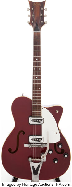 1966 Martin GT-70 Burgundy Semi-Hollow Body Electric Guitar