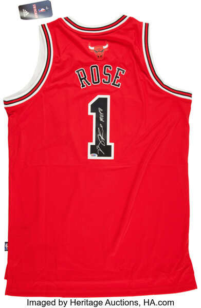 Derrick Rose Signed Chicago Bulls Jersey Basketball Lot 40118 Heritage Auctions