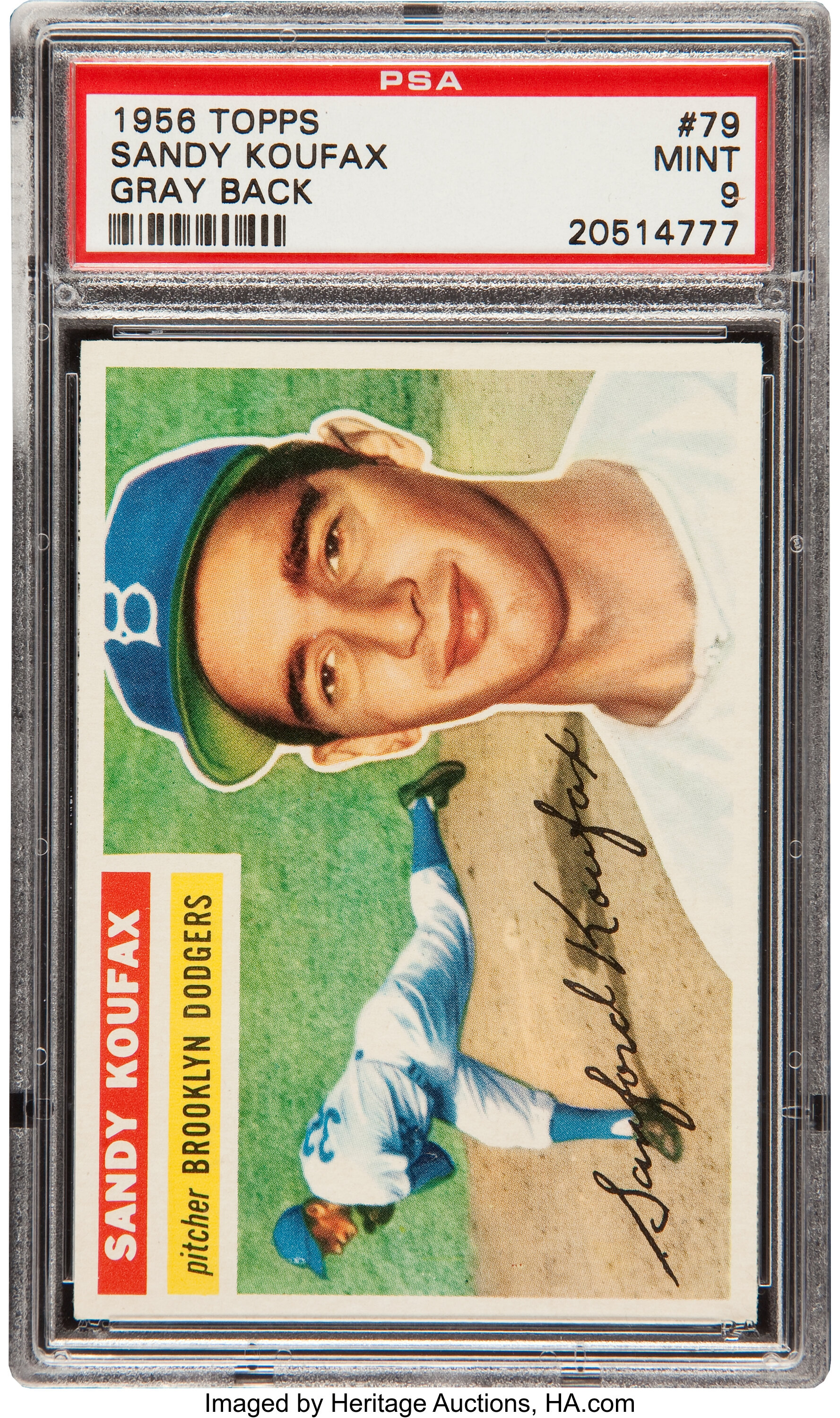 1956 Topps #79 Sandy Koufax Brooklyn Dodgers Baseball Card