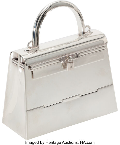 Hermes Kelly 15 Bag Sterling Silver Vintage Limited Edition Chaine D'A –  Mightychic
