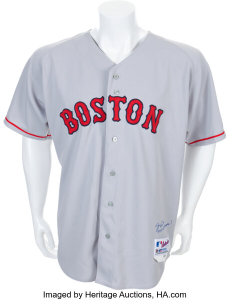 2004 Jason Varitek Game Worn Boston Red Sox Jersey.  Baseball