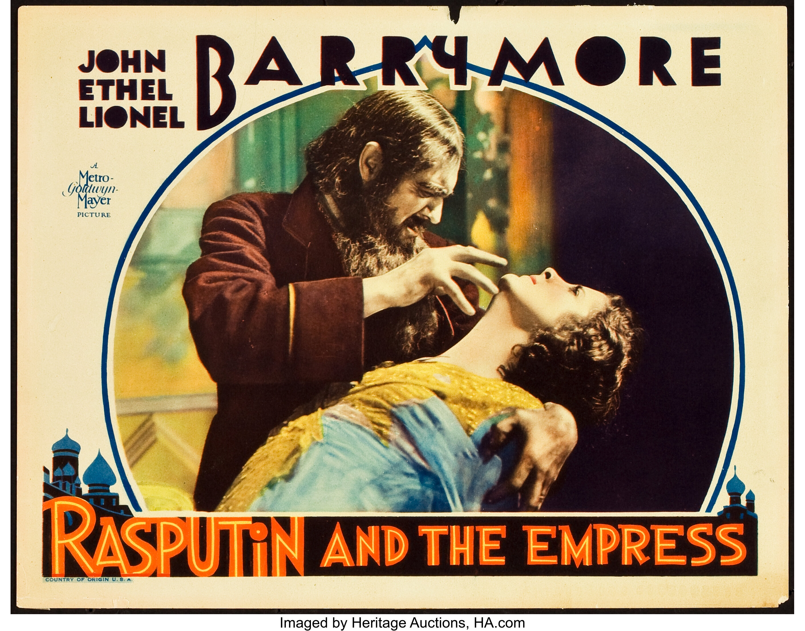 Rasputin and the Empress (MGM, 1932). MPG Graded Lobby Card (11