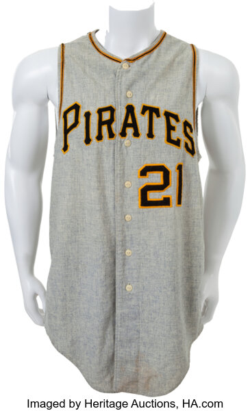 1965 Pittsburgh Pirates Number 21 Game Worn Jersey. Baseball, Lot  #81536