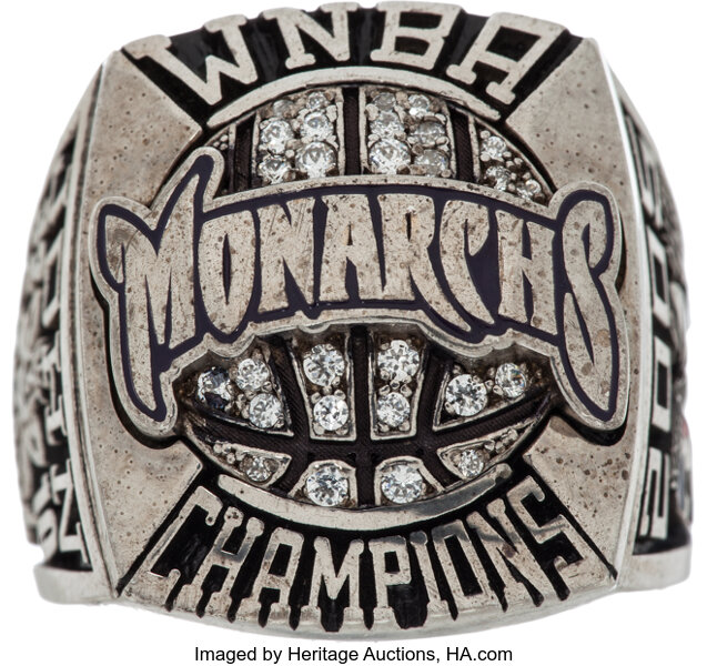 2005 Sacramento Monarchs Wnba Championship Ring Basketball Lot 81637 Heritage Auctions