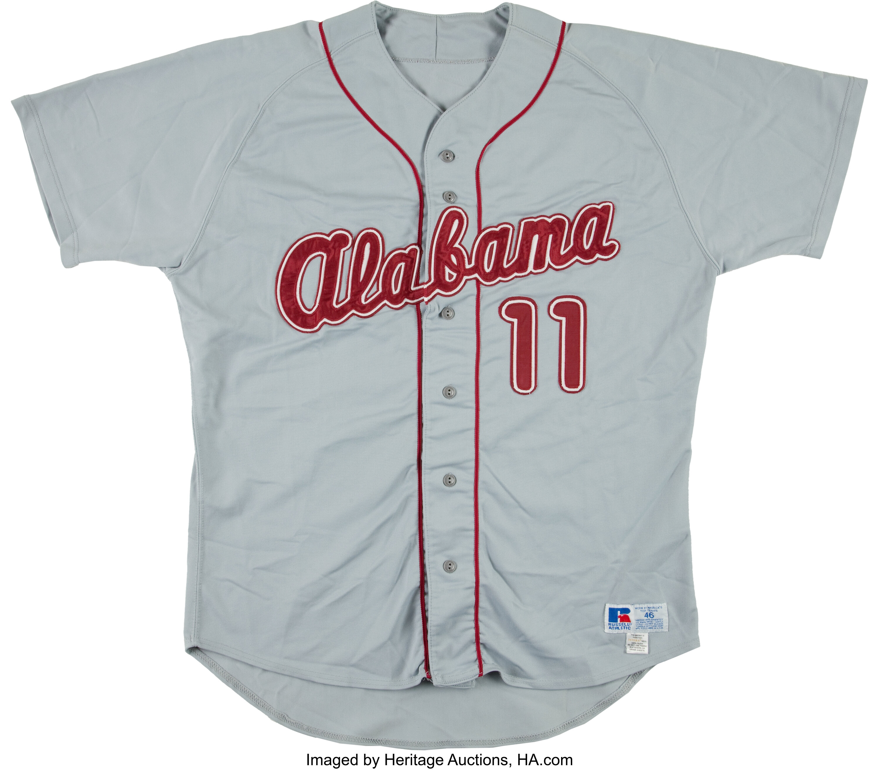 1980's-90's Alabama Crimson Tide Game Worn Baseball Jerseys Lot of, Lot  #40087