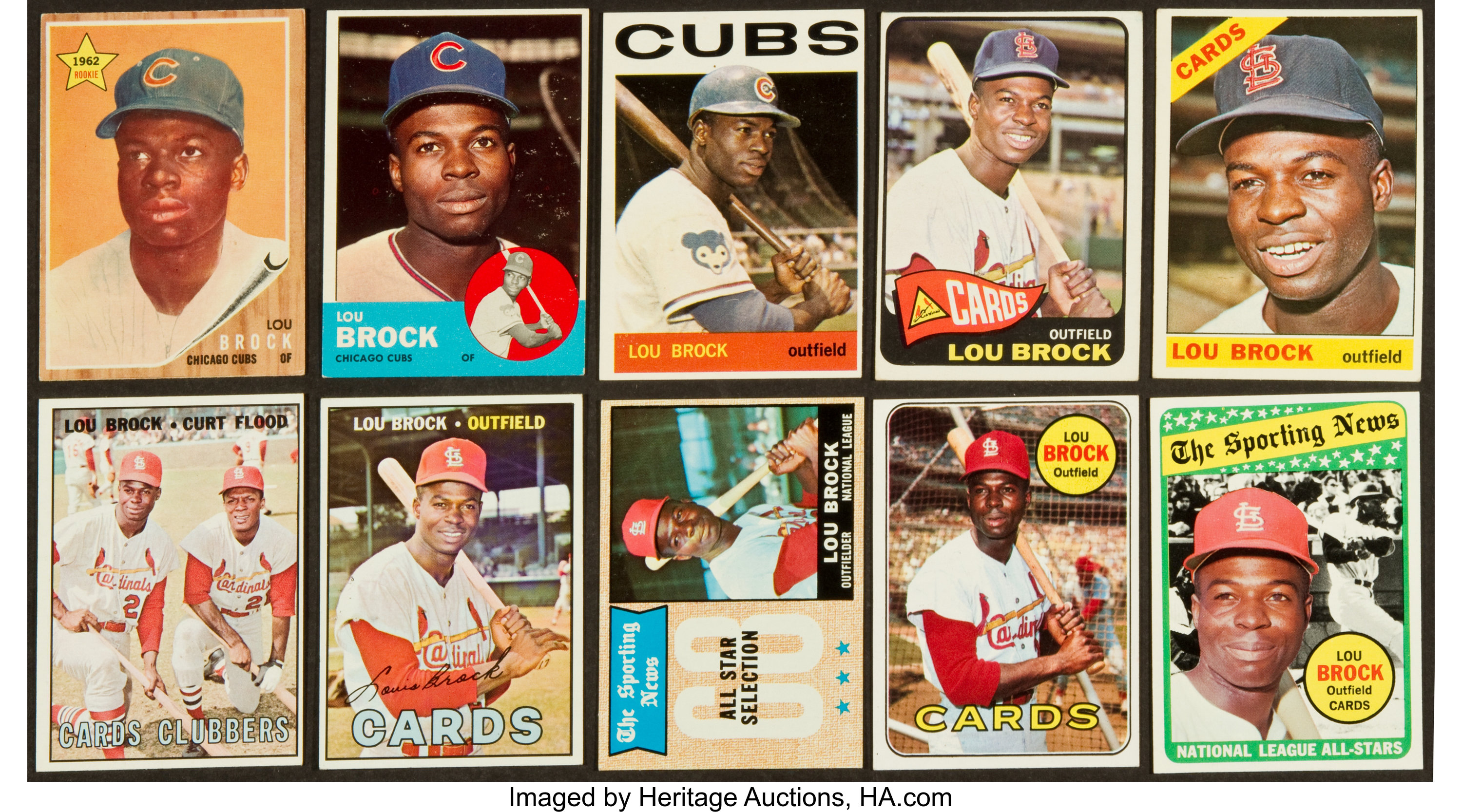 Sold at Auction: 1969 Topps Baseball Card #85 Lou Brock Cardinals