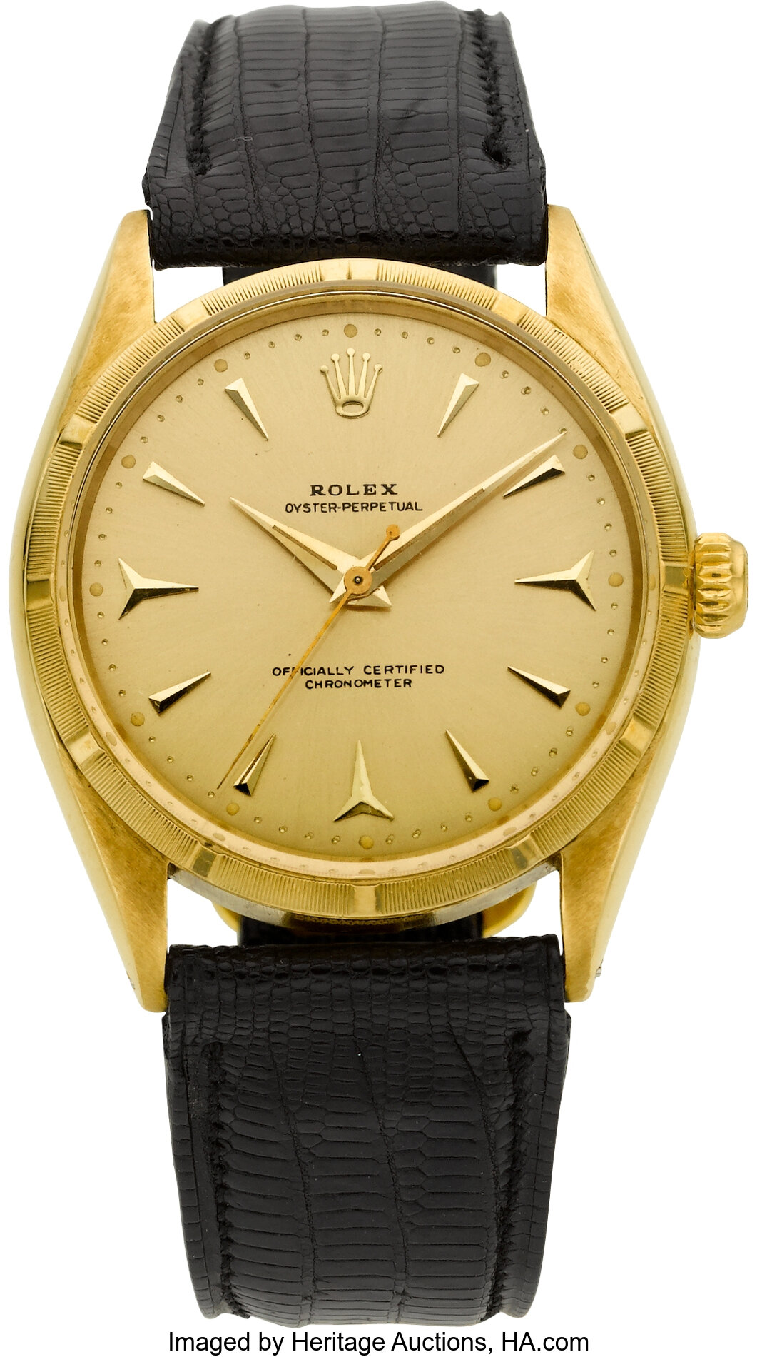 Rolex Ref. 6565 Gold Oyster Perpetual, circa 1950's. ... Timepieces ...