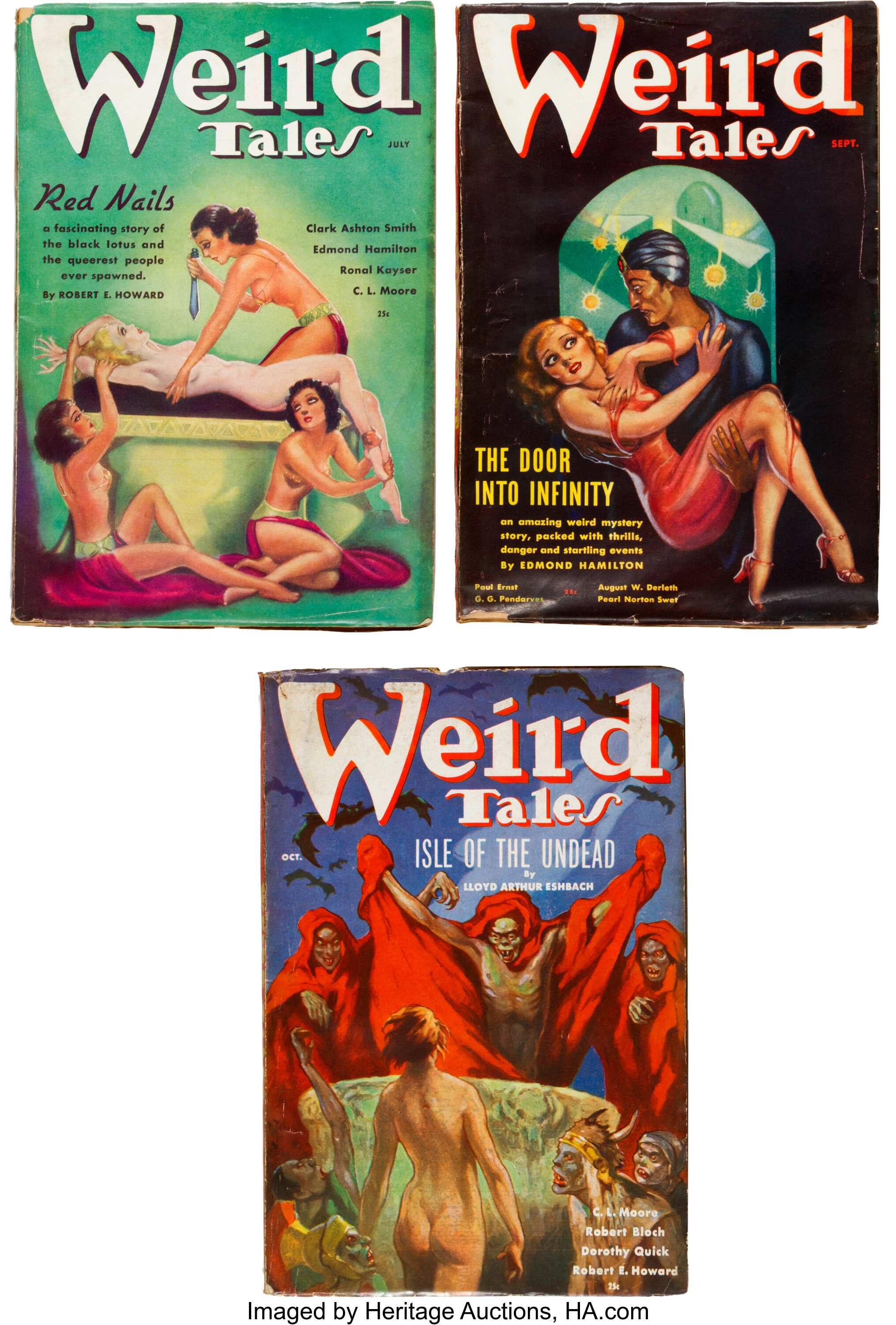 afbryde tirsdag Compulsion Weird Tales - "Red Nails" Group (Popular Fiction, 1936) Condition: | Lot  #94411 | Heritage Auctions