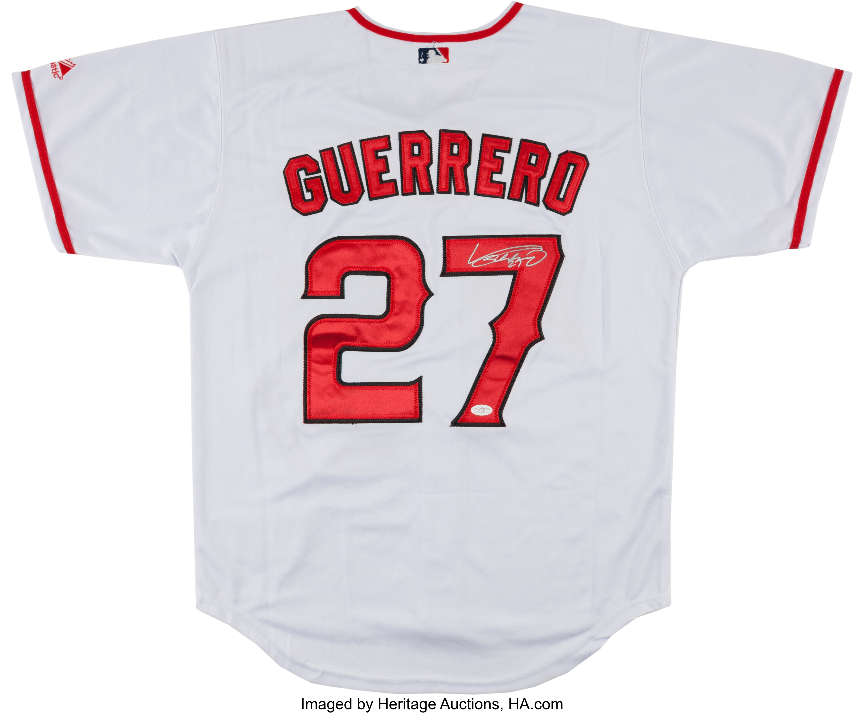 Vladimir Guerrero signed Anaheim Los Angeles Angels Alternate Red Jersey BAS