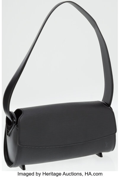 Louis Vuitton Black Epi Leather Nocturne Clutch.  Luxury, Lot #76016