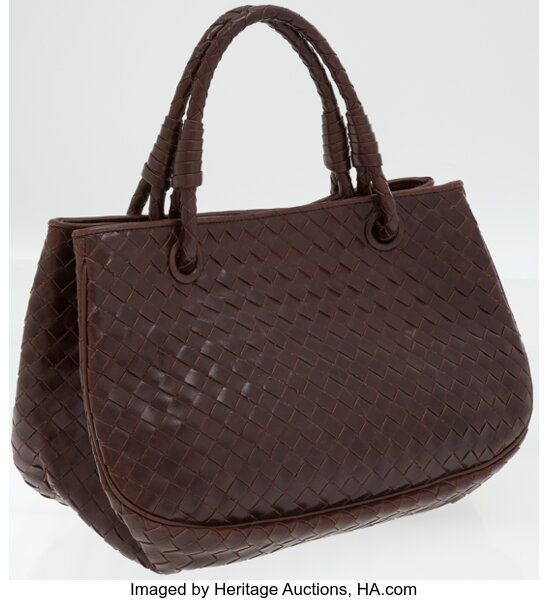 Bottega Veneta The Handle Small Intrecciato Leather Tote