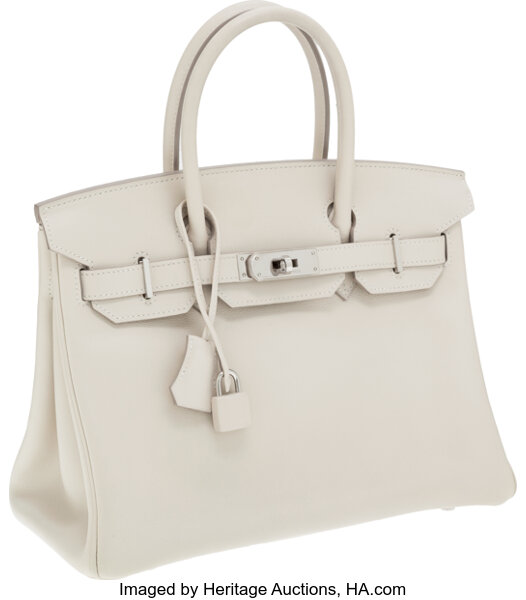 Hermes Birkin Craie Swift Leather Handbag