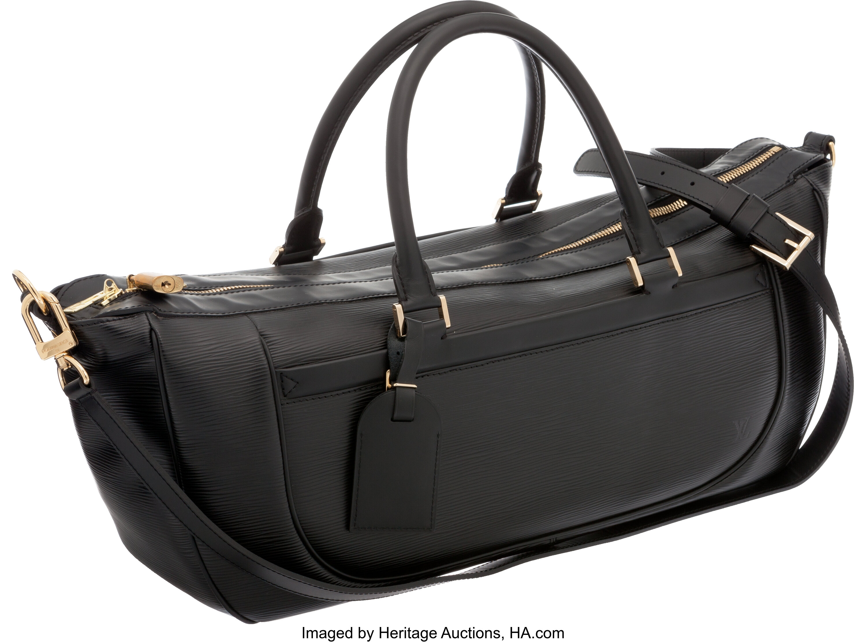 Louis Vuitton Black Epi Leather Mandarin Dhanura GM Yoga Bag with, Lot  #56336