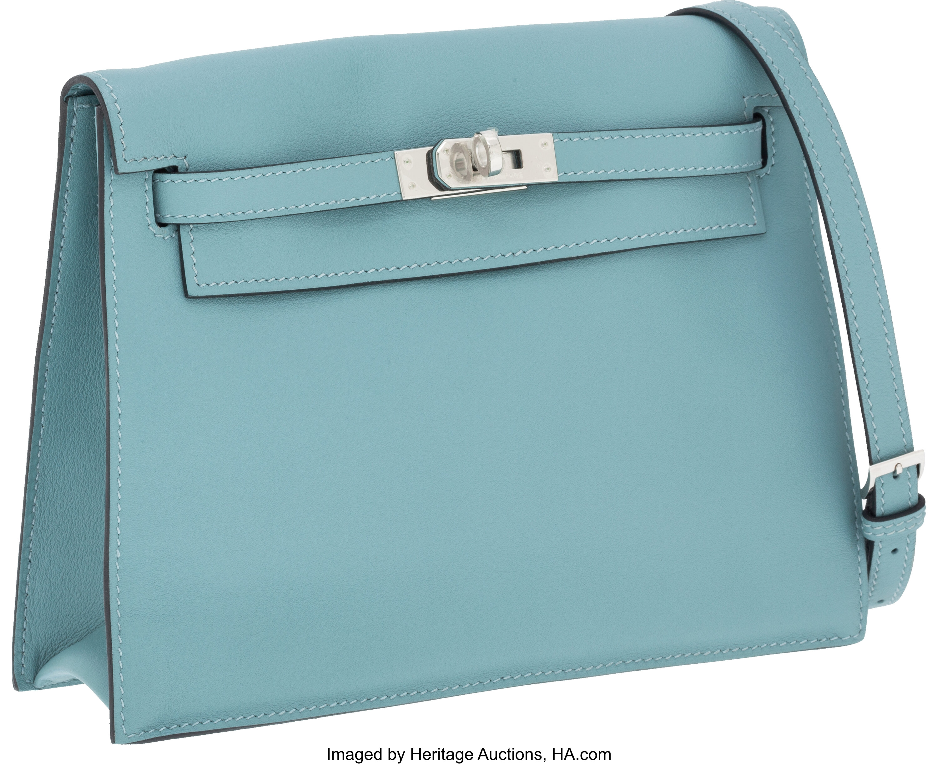 Hermes 'Kelly Danse' Bag in Grey Swift, with Silver Palladium Hardware at  1stDibs