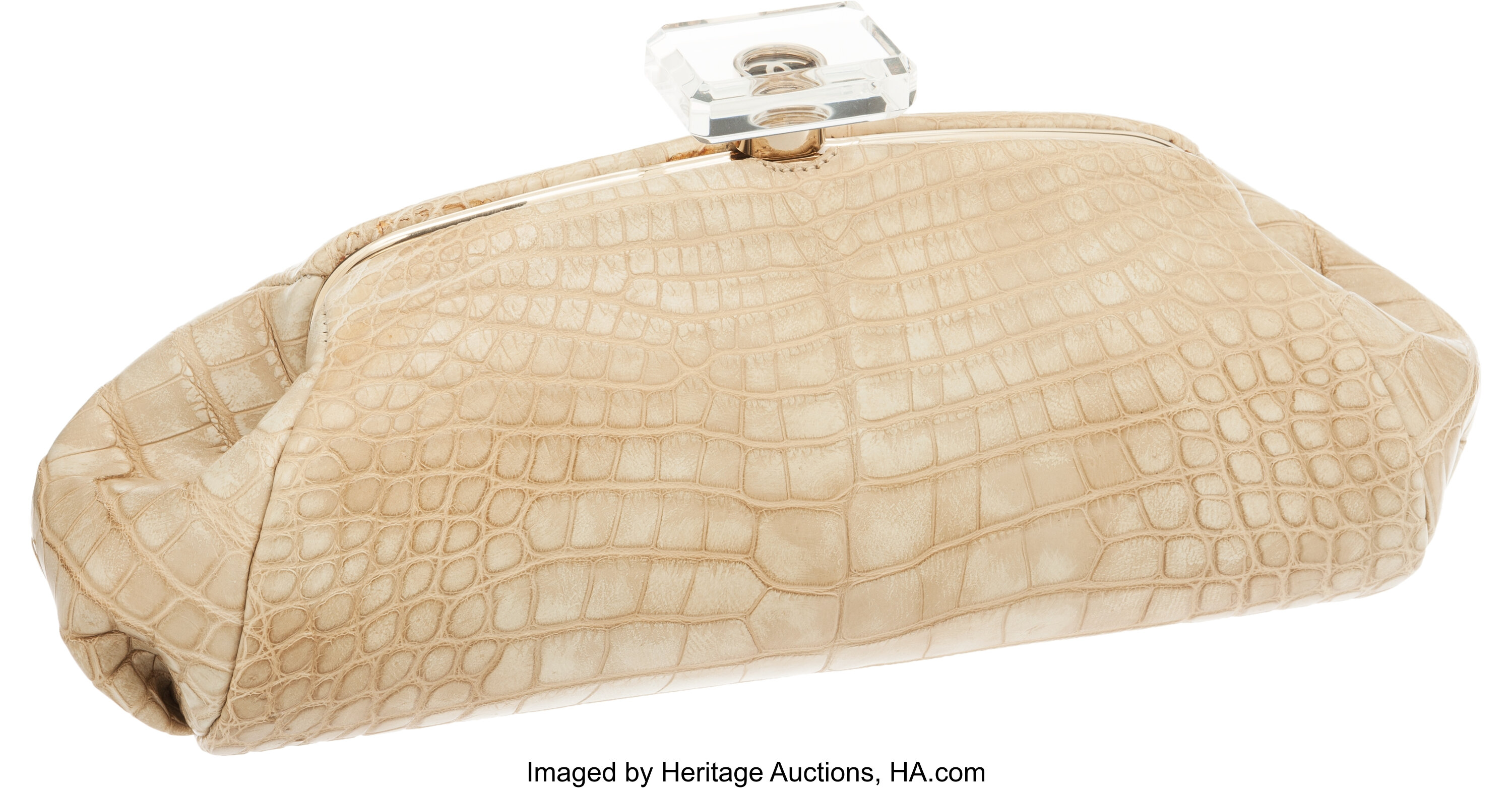 chanel cream clutch bag