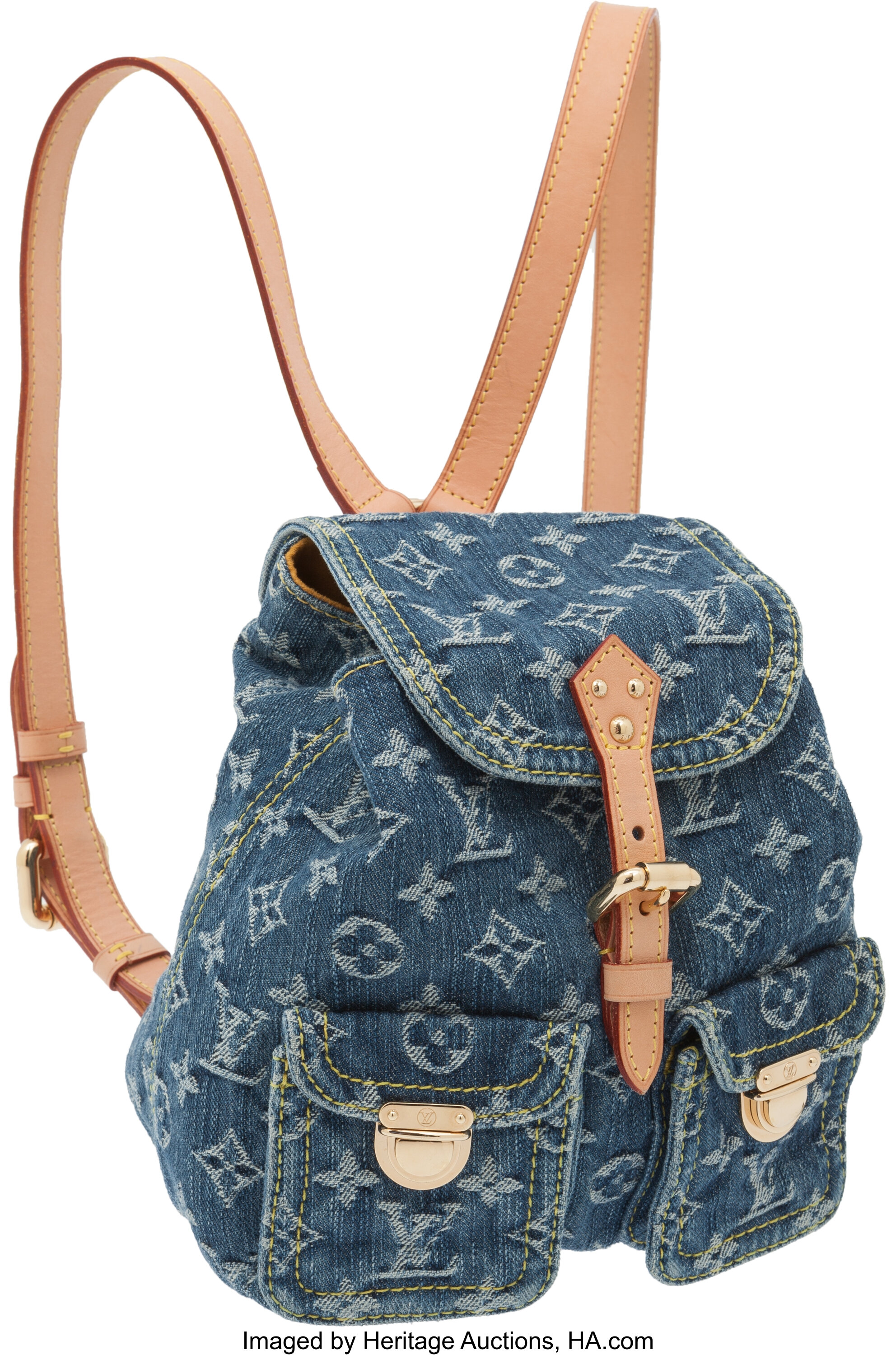 Louis Vuitton Neo Denim Backpack.  Luxury Accessories Bags, Lot #56688