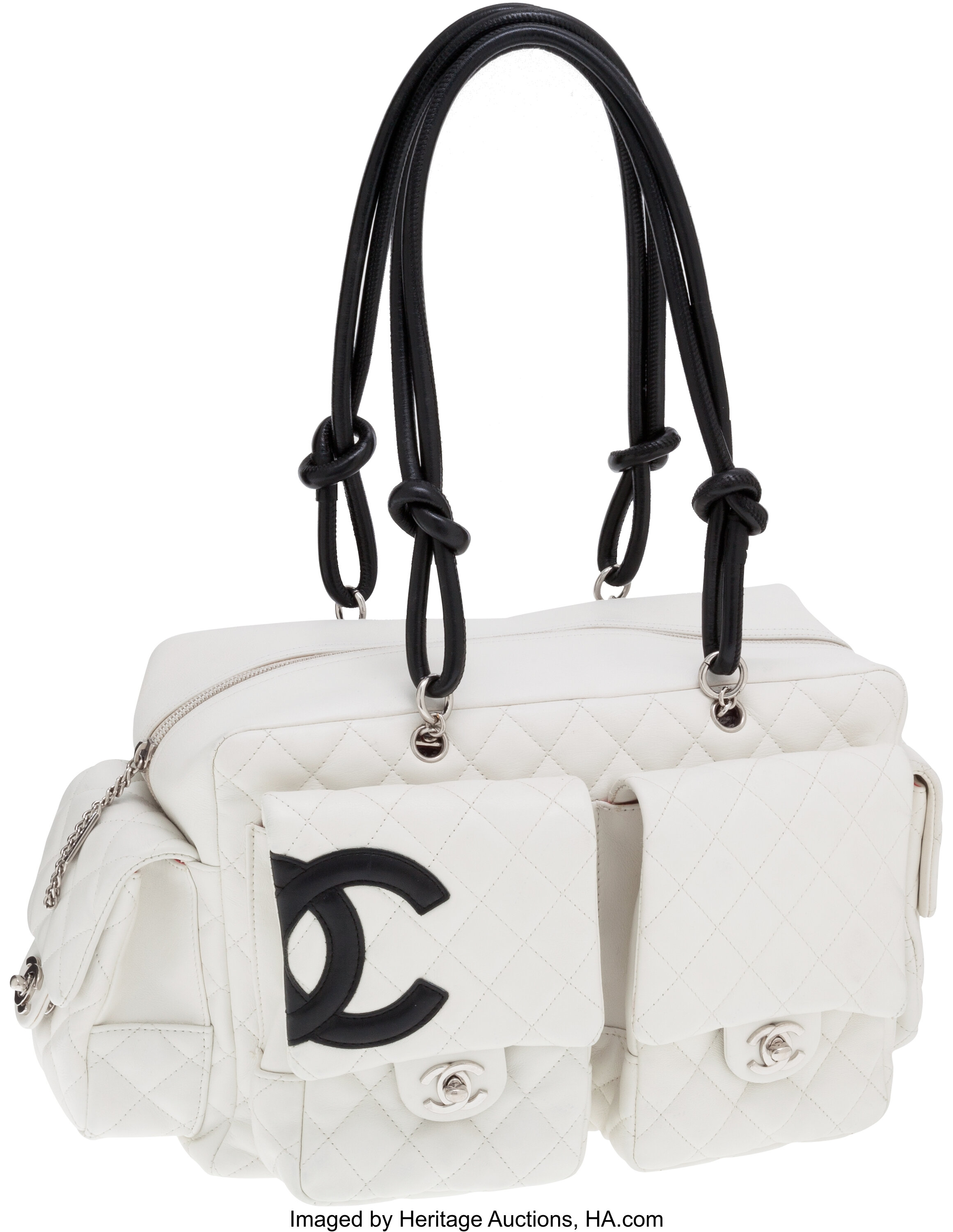 Women Bag by   Multi pocket bag, Chanel cambon, Bags