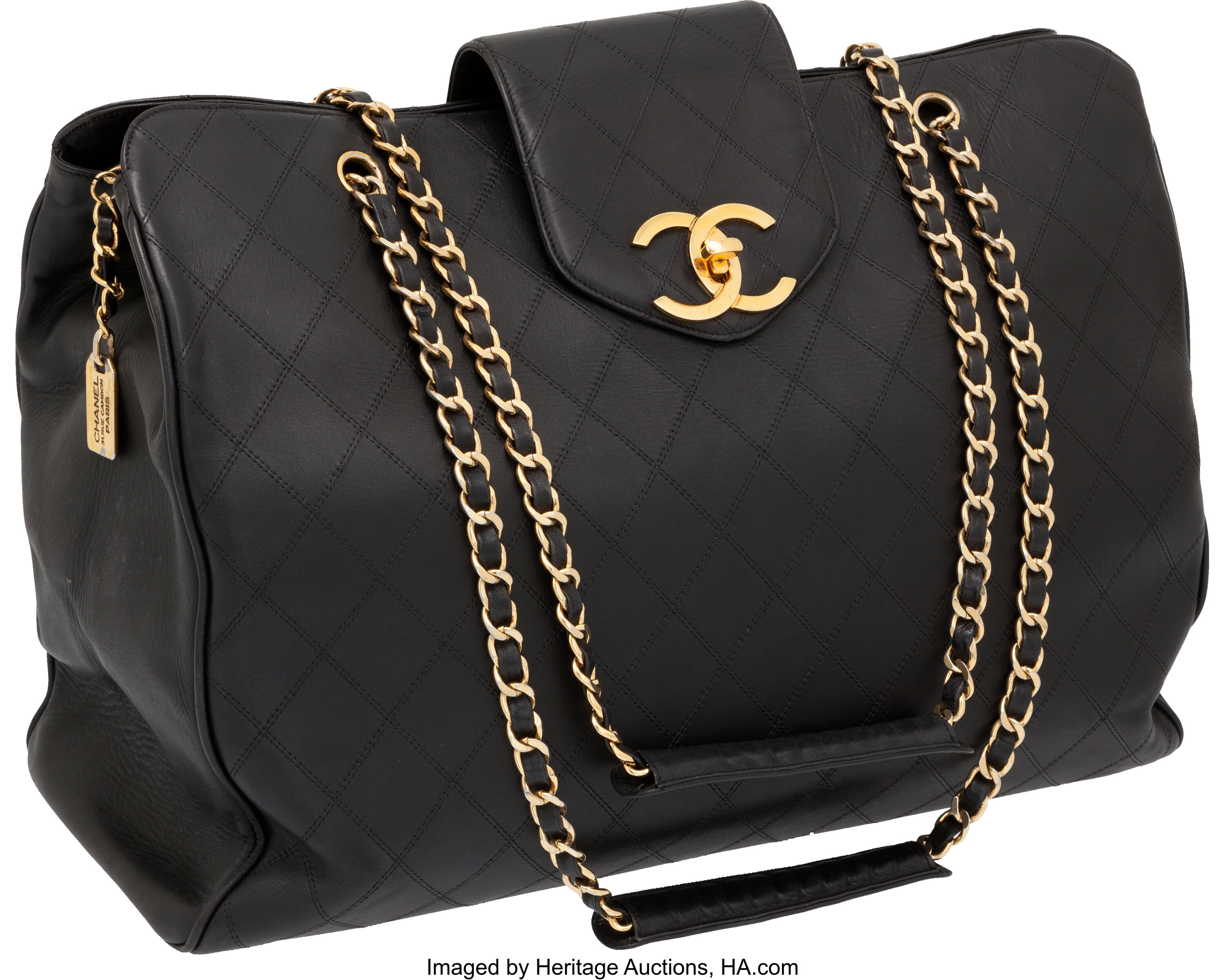 ICONIC CHANEL VINTAGE BAG OVERNIGHT MODEL CAVIAR