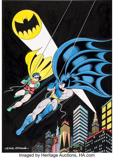 batman and robin comic drawings