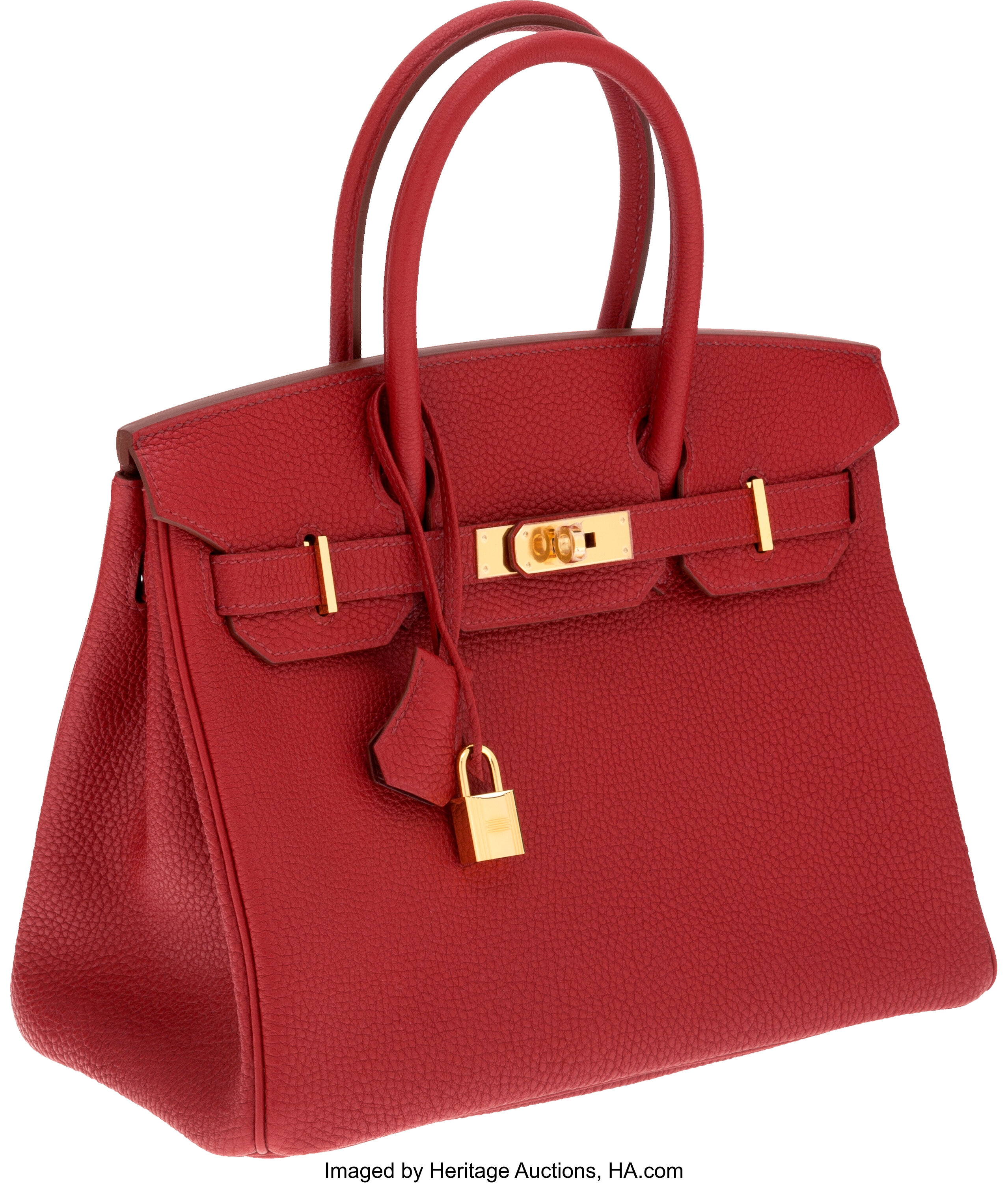 Hermes 30cm Rouge Garrance Birkin Bag