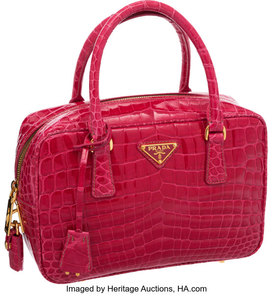 Prada crocodile skin discount bag