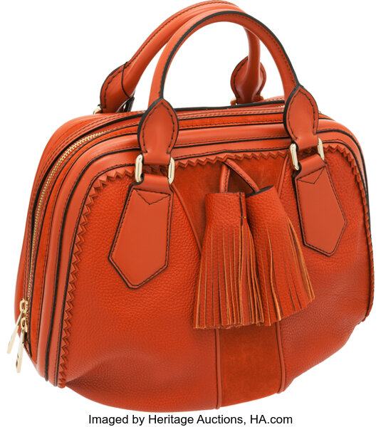 At Auction: BURBERRY FRONT POCKET BOWLER BAG SHOULDER BAG