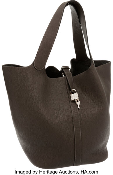 Hermes Picotin Lock 18 Bag Black Clemence Tote Palladium Hardware