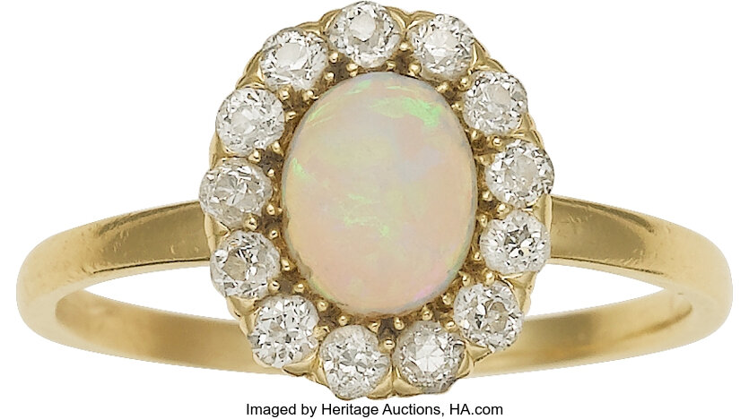 Opal engagement deals rings tiffany